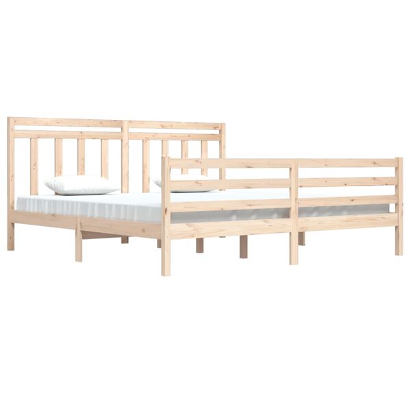 vidaXL Bed Frame without Mattress 200x200 cm Solid Wood