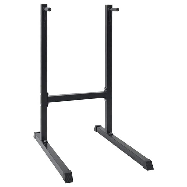 vidaXL Dip Station Black 104 x 66.5 x 122 cm Powder-coated steel