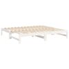 vidaXL Pull-out Day Bed without Mattress White 2x(90x190) cm