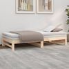 vidaXL Pull-out Day Bed without Mattress 2x(75x190) cm Solid Wood Pine