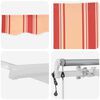 vidaXL Retractable Awning Yellow and Orange 400 x 300 cm