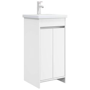 vidaXL Bathroom Vanity with Sink White 42 x 40 x 84.5 cm