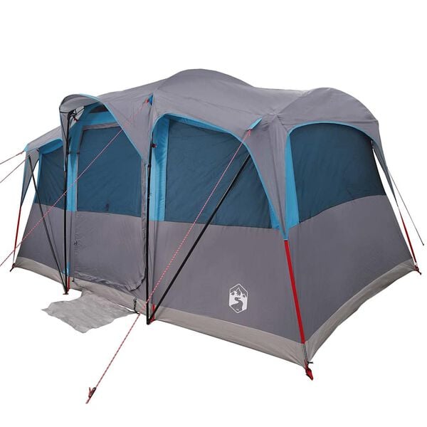 vidaXL Family Tent with Roof Blue and Grey 435 x 255 x 216 cm
