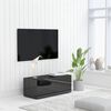 vidaXL TV Cabinet High Gloss Black 80x34x30 cm Engineered Wood