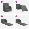 vidaXL Folding Sofa Bed Dark Grey 65 x 80 x 83 cm Fabric