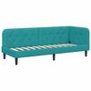 vidaXL Corner Bed Frame with Headboard Turquoise 80 x 200 cm Velvet