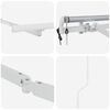 vidaXL Awning Frame White 2.5 x 2 m Metal
