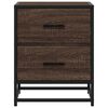 vidaXL Bedside Cabinets 2 pcs Brown Oak 40x31x50 cm Engineered Wood