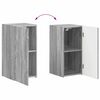 vidaXL TV Cabinet Set Wall-mounted 4 pcs Grey Sonoma Engineered Wood