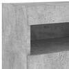 vidaXL TV Wall Cabinet with LED Lights Concrete Grey 40x30x40 cm