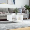 vidaXL Coffee Table High Gloss White 60x50x36.5 cm Engineered Wood