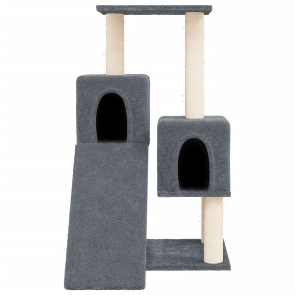 vidaXL Cat Tree with Sisal Scratching Posts Dark Grey 82 cm