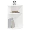 vidaXL End Table High Gloss White 29.6 x 29.6 x 60 cm Engineered Wood