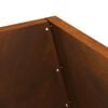 vidaXL Fire Pit Brown 50 x 50 x 100 cm Steel