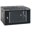 vidaXL Network Cabinet with Storage Black 530 x 400 x 300 mm Steel