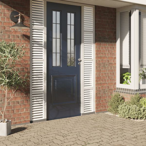 vidaXL Window Films 2 pcs Frosted Stripes Pattern PVC