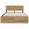 vidaXL Bed Frame Artisian Oak 140 x 200 cm Engineered wood