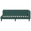 vidaXL Corner Bed Frame with Headboard Dark Green 80 x 200 cm Velvet
