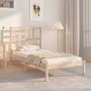 vidaXL Bed Frame without Mattress Solid Wood 90x190 cm Single