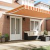 vidaXL Retractable Awning Retractable Yellow and Orange 500 x 300 cm