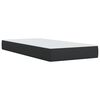 vidaXL Box Spring Bed with Mattress Black 100x200 cm Faux Leather