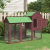 vidaXL Chicken Coop Mocha 193x65x117 cm Solid Wood Pine