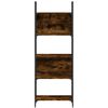 vidaXL Bookshelf Smoked Oak 155.5x24x166.5 cm Engineered Wood