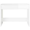 vidaXL Desk High Gloss White 100 x 50 x 78 cm Engineered Wood