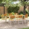 vidaXL Garden Chair 8 pcs Oil Natural Solid Acacia Wood
