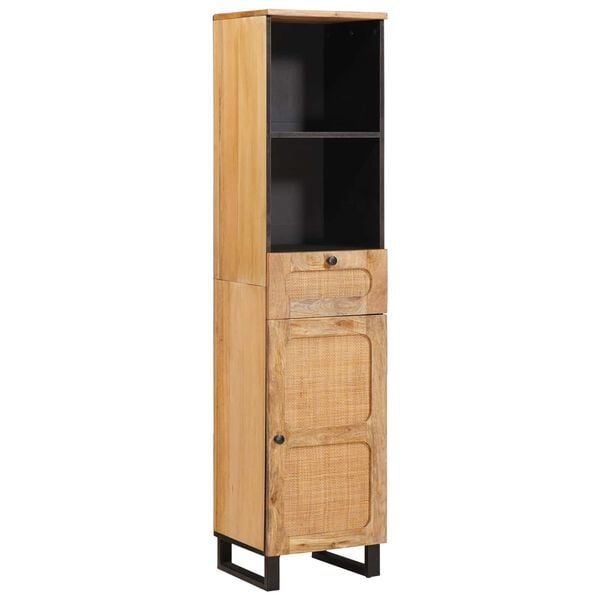 vidaXL Bathroom Sets with Drawer with Shelf Natural Solid Mango Wood