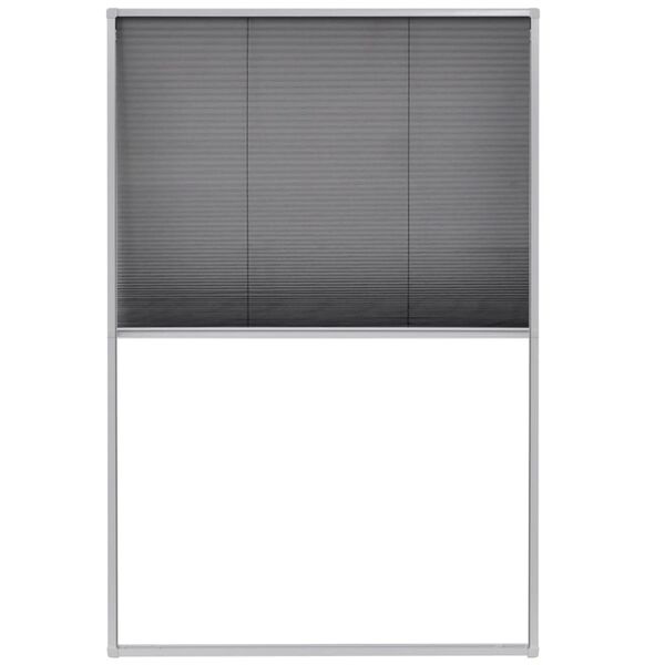 vidaXL Plisse Insect Screen for Windows Aluminium 80x120 cm
