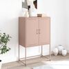 vidaXL Highboard Pink 68.5x38.5x107 cm Steel