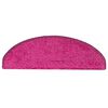 vidaXL Stair Mats 30 pcs 65x21x4 cm Pink Half Round Large