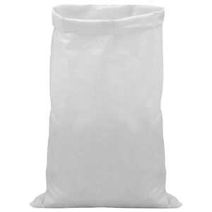 vidaXL Woven Sacks 100 pcs White 60 x 110 cm PP