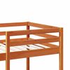 vidaXL Loft Bed Frame with Desk and Shelves Wax Brown 90x200cm Solid Wood Pine