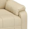 vidaXL Massage Chair Cream Fabric