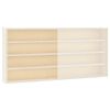vidaXL Wooden Collector's Display Case with Doors 80x8.5x37cm