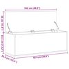 vidaXL Storage Box Concrete Grey 102x35x35 cm Engineered Wood