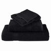vidaXL Guest Towel SOLUND Black Cotton