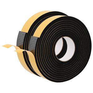 vidaXL Self-adhesive Foam Tape 2 pcs Black 30mm x 5m CR Foam