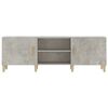 vidaXL TV Cabinet Concrete Grey 150x30x50 cm Engineered Wood