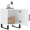 vidaXL Bedside Cabinet High Gloss White 40x40x50 cm Engineered Wood