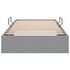 vidaXL Storage Bed with Mattress Light Grey 90 x 190 cm Fabric