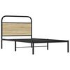 vidaXL Bed Frame Without Mattress 100x200 cm Sonoma Oak Engineered Wood