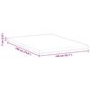 vidaXL Mattress Topper White 140 x 190 x 7 cm Jaquard Fabric