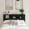 vidaXL Headboard Cabinet Black Oak 160 x 19 x 104.5 cm Engineered Wood