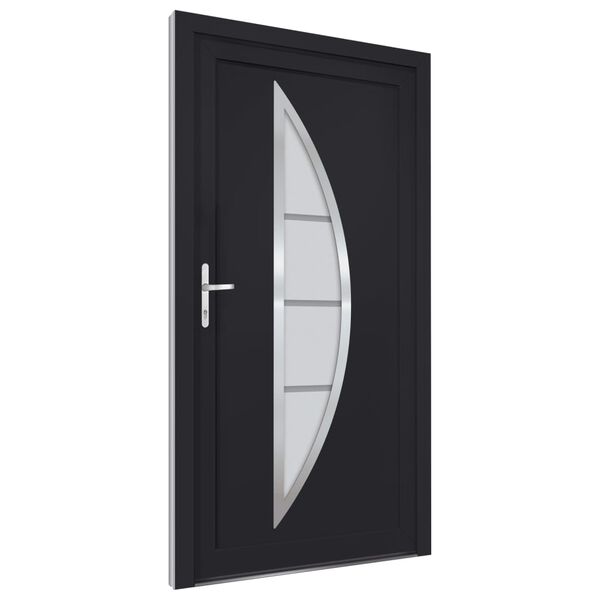 vidaXL Front Door Anthracite 98x200 cm PVC
