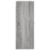 vidaXL Wall Mounted Cabinet Grey Sonoma 69.5x34x90 cm