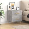 vidaXL Bedside Cabinet Concrete Grey 40x35x47.5 cm Engineered Wood