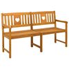 vidaXL Outdoor Bench Natural 150 x 55.5 x 90 cm Solid Acacia Wood